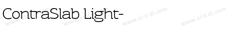 ContraSlab Light字体转换